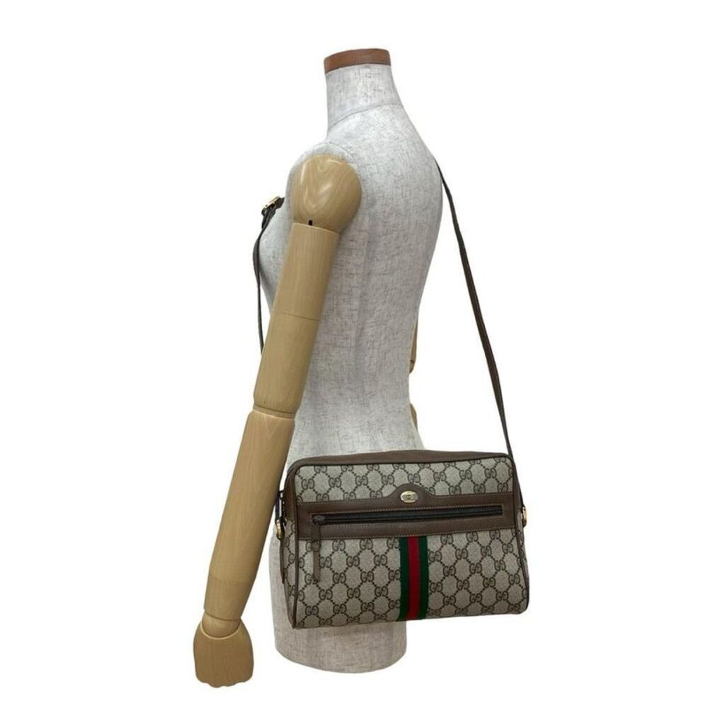 Pre Loved gucci Monogram Crossbody Bag Women brown | brown Shoulder Bags - Picture 3 of 8